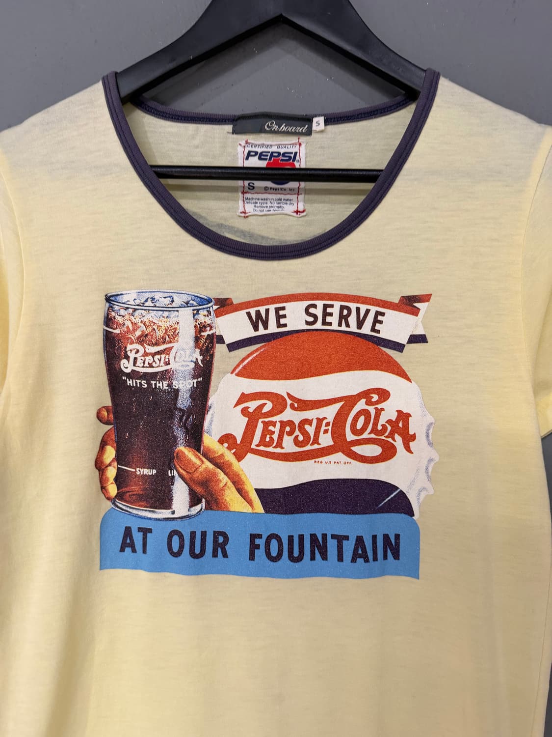 Pepsi printing detail yellow t-shirt 상품이미지6