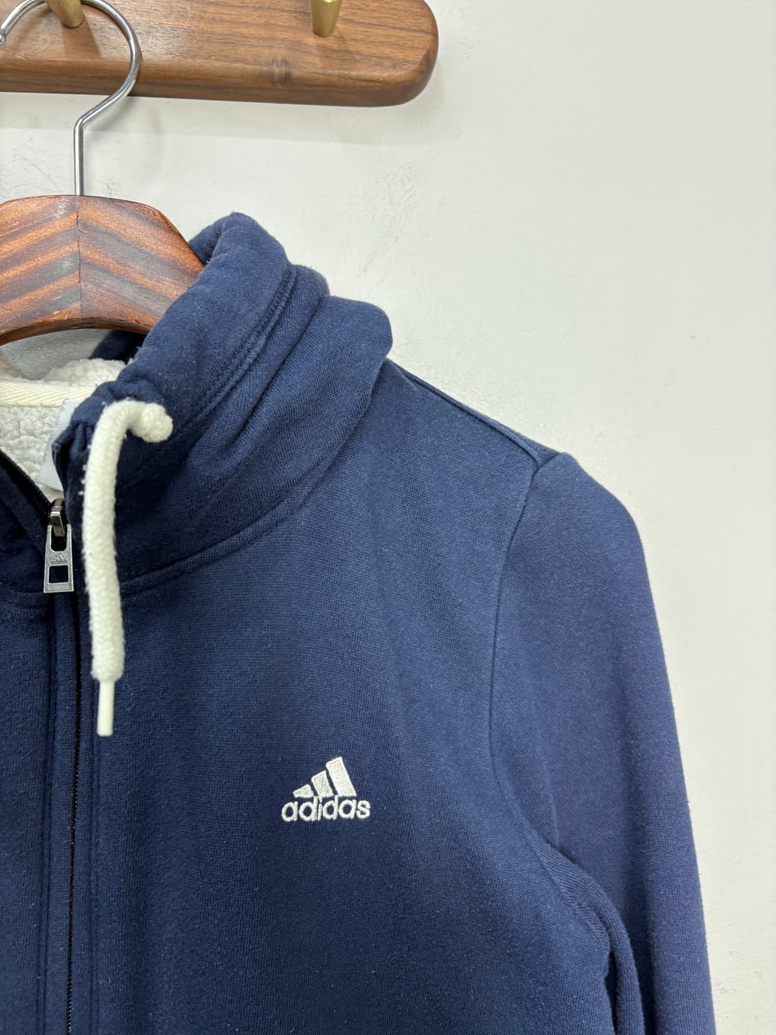 아디다스 네이비 삼선로고 후드집업 A3185 상품이미지3