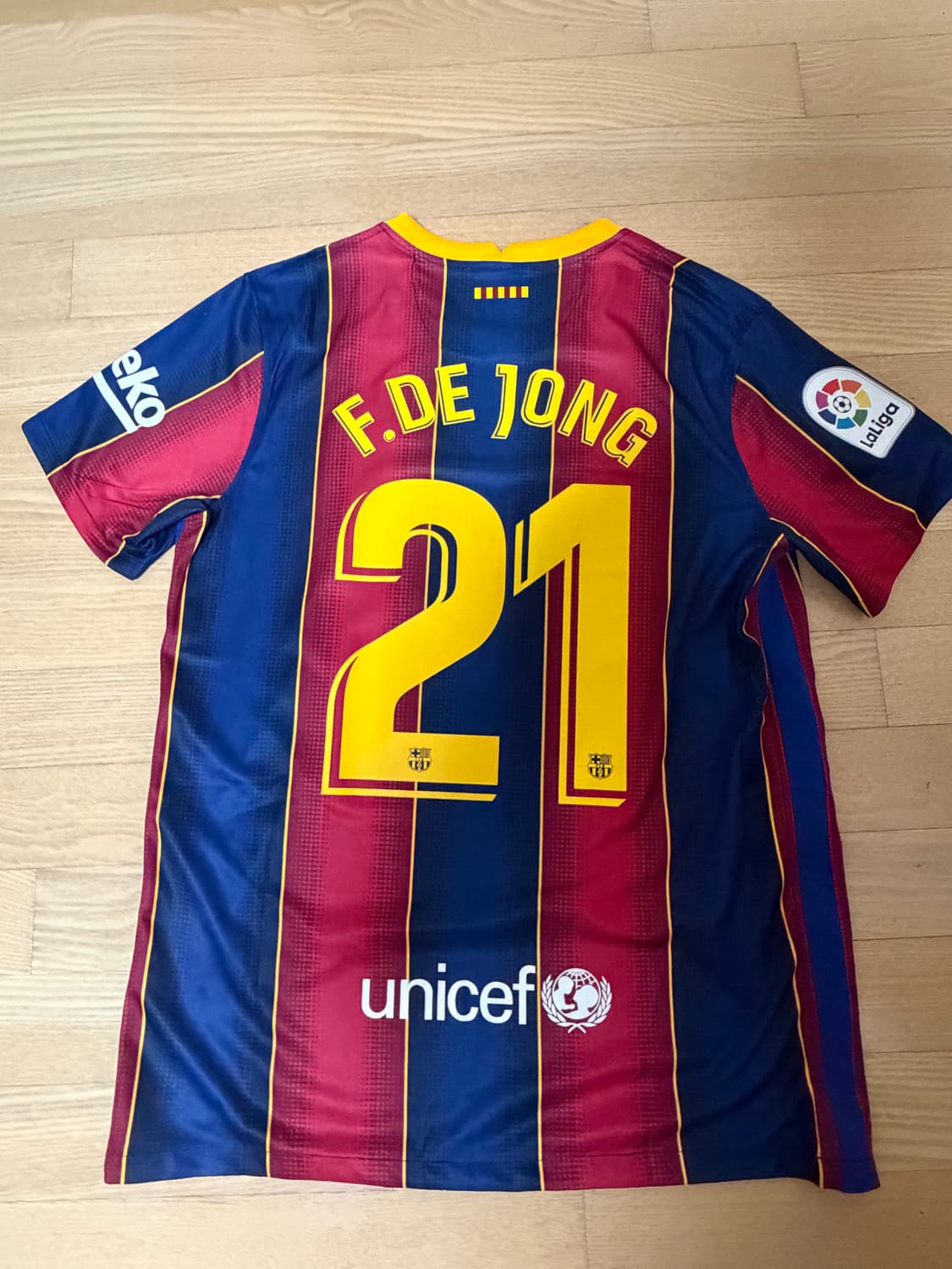 바르셀로나 20/21 홈 프랭키 더용 유니폼 상품이미지2