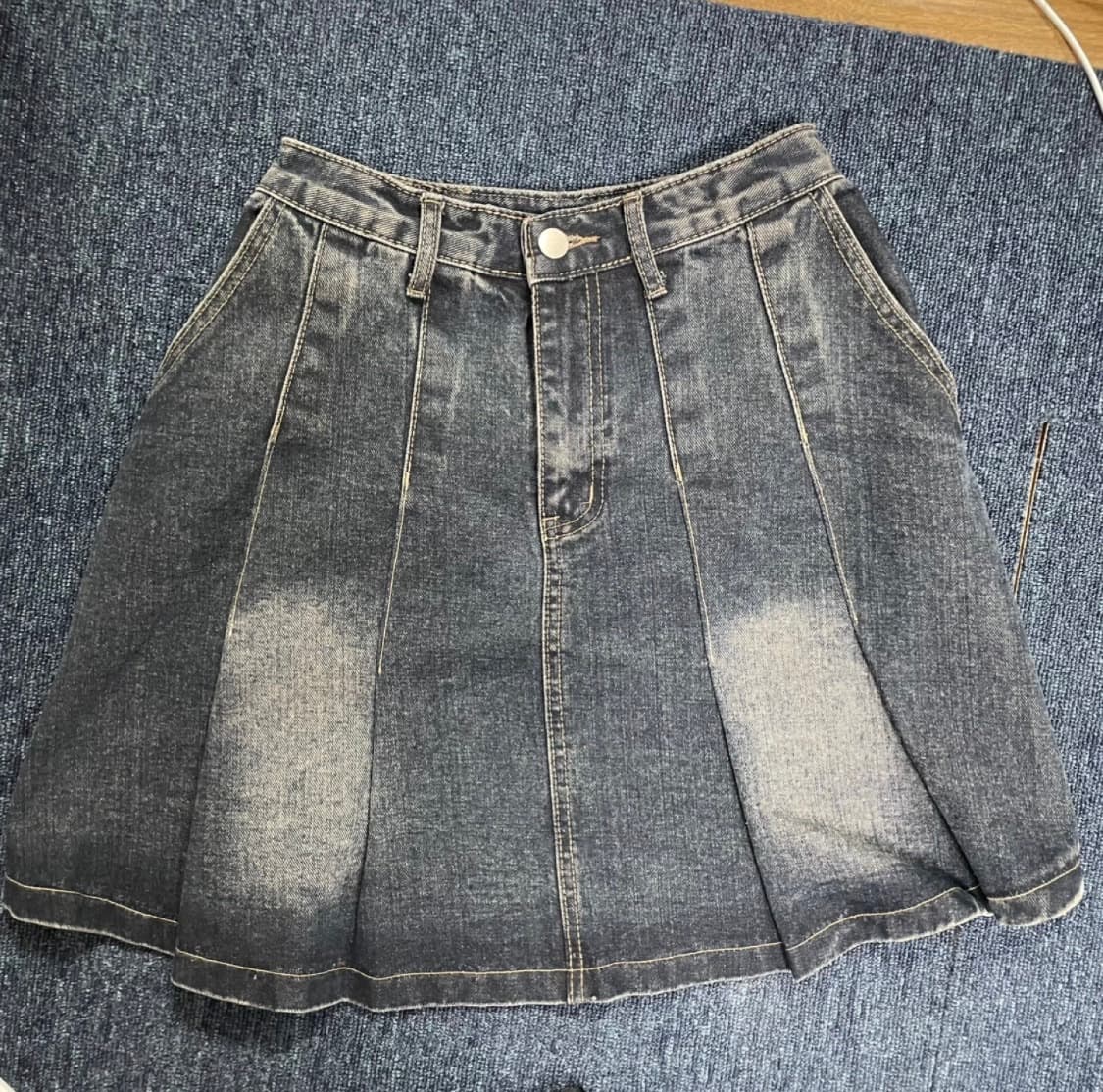 빈티지 워싱 데님 스커트  상품이미지1