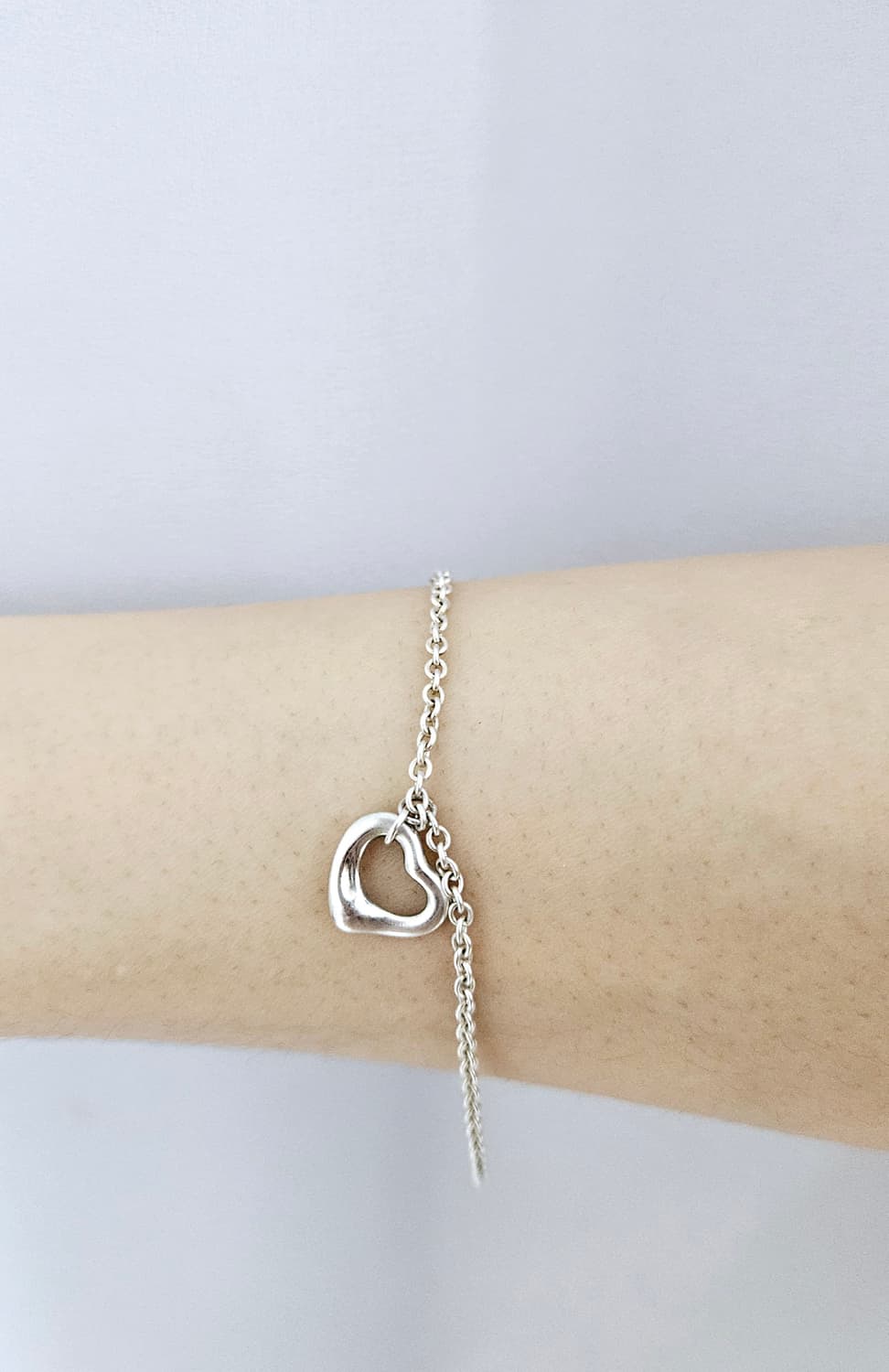 티파니앤코 엘사퍼레티 오픈하트 팔찌 [약 18.5cm] [정품/풀세트] 상품이미지8