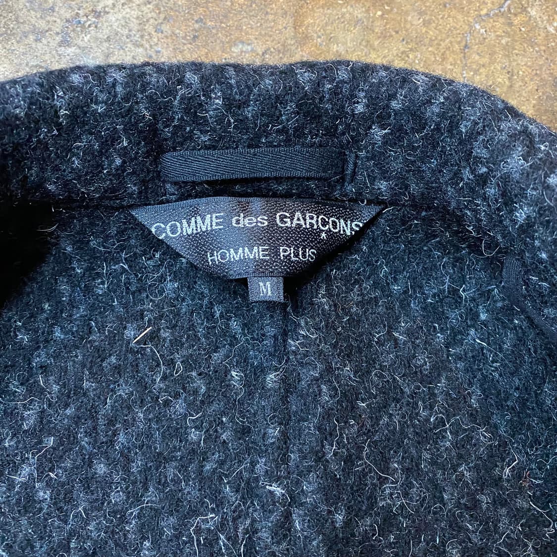 90s 꼼데가르송 옴므 플러스 두꺼운 울 자켓 상품이미지5
