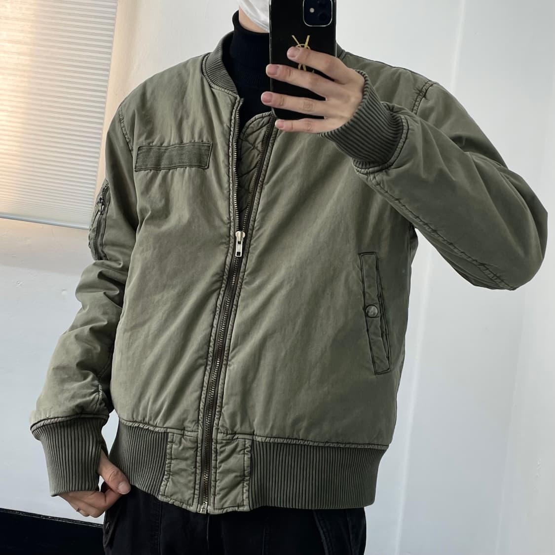 XL 밀리터리 핸드워머 MA-1 봄버 자켓 상품이미지2