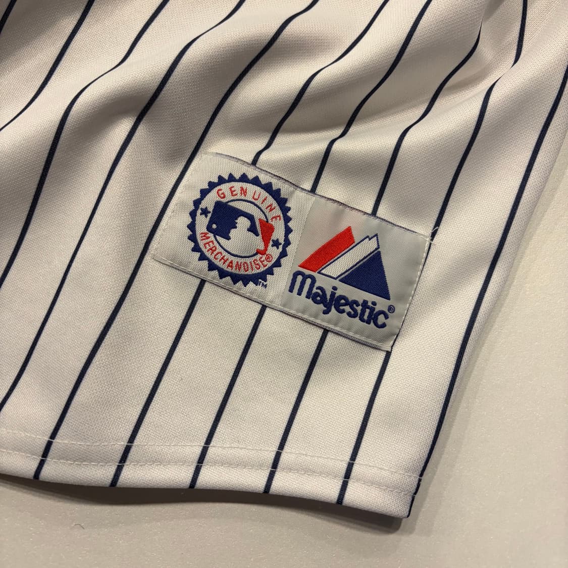 90s 마제스틱 뉴욕 양키즈 스트라이프 야구 져지 D158 상품이미지8