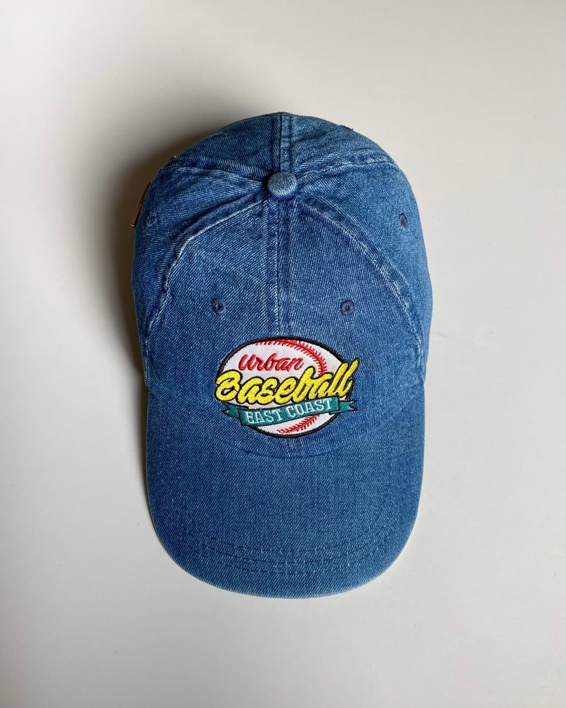 버쉬카 데님 배지 빈티지 볼캡 모자 상품이미지1