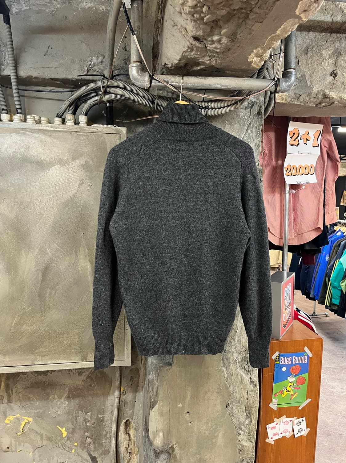 폴로 랄프로렌 목폴라 니트 차콜 L #csz3136 상품이미지2