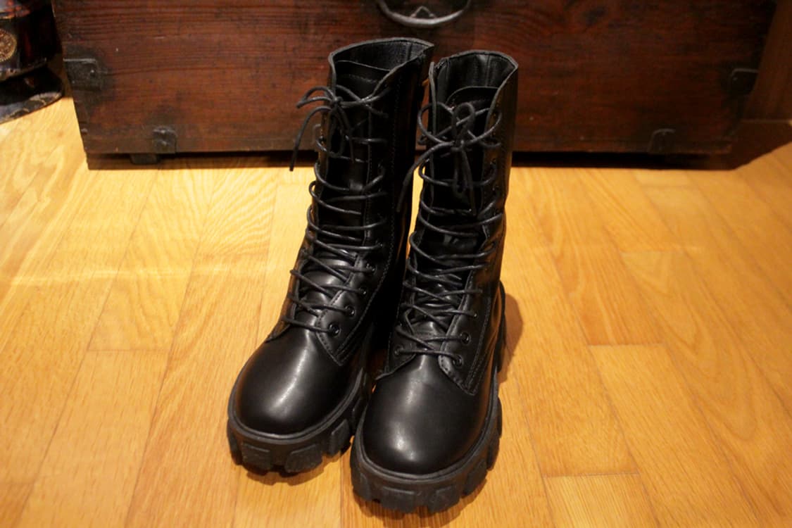 부츠 워커 240사이즈 검정워커 블랙워커 워커힐240 워커240 코스프레 상품이미지5
