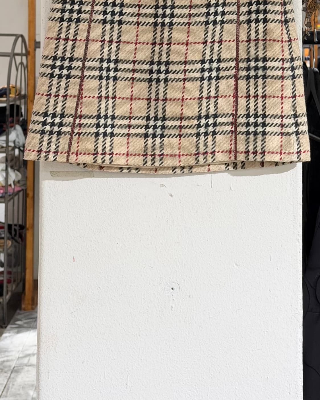 버버리 블루라벨 베이지 노바체크 미니스커트 상품이미지3