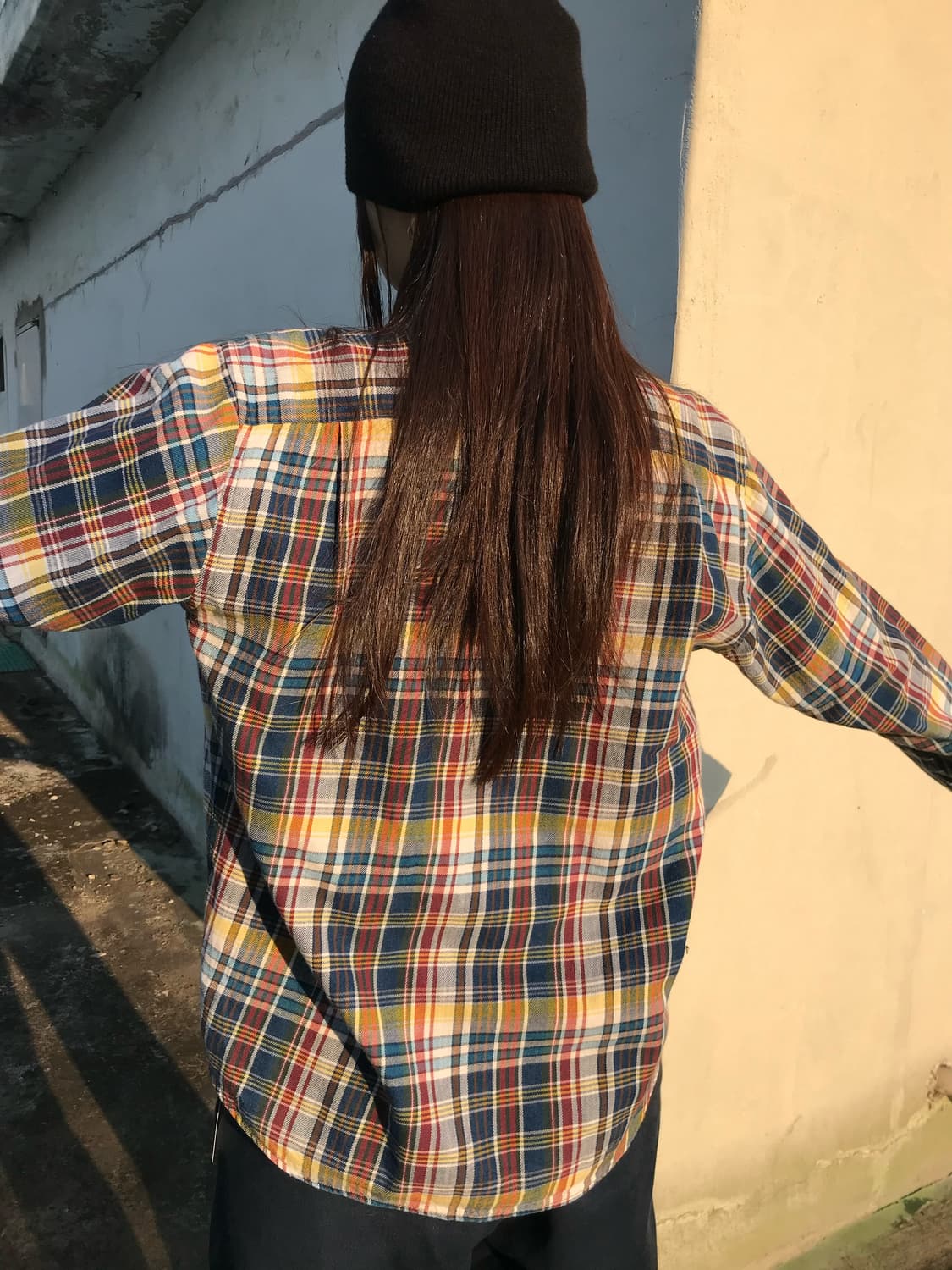 크로커다일 레트로 체크 셔츠 상품이미지2