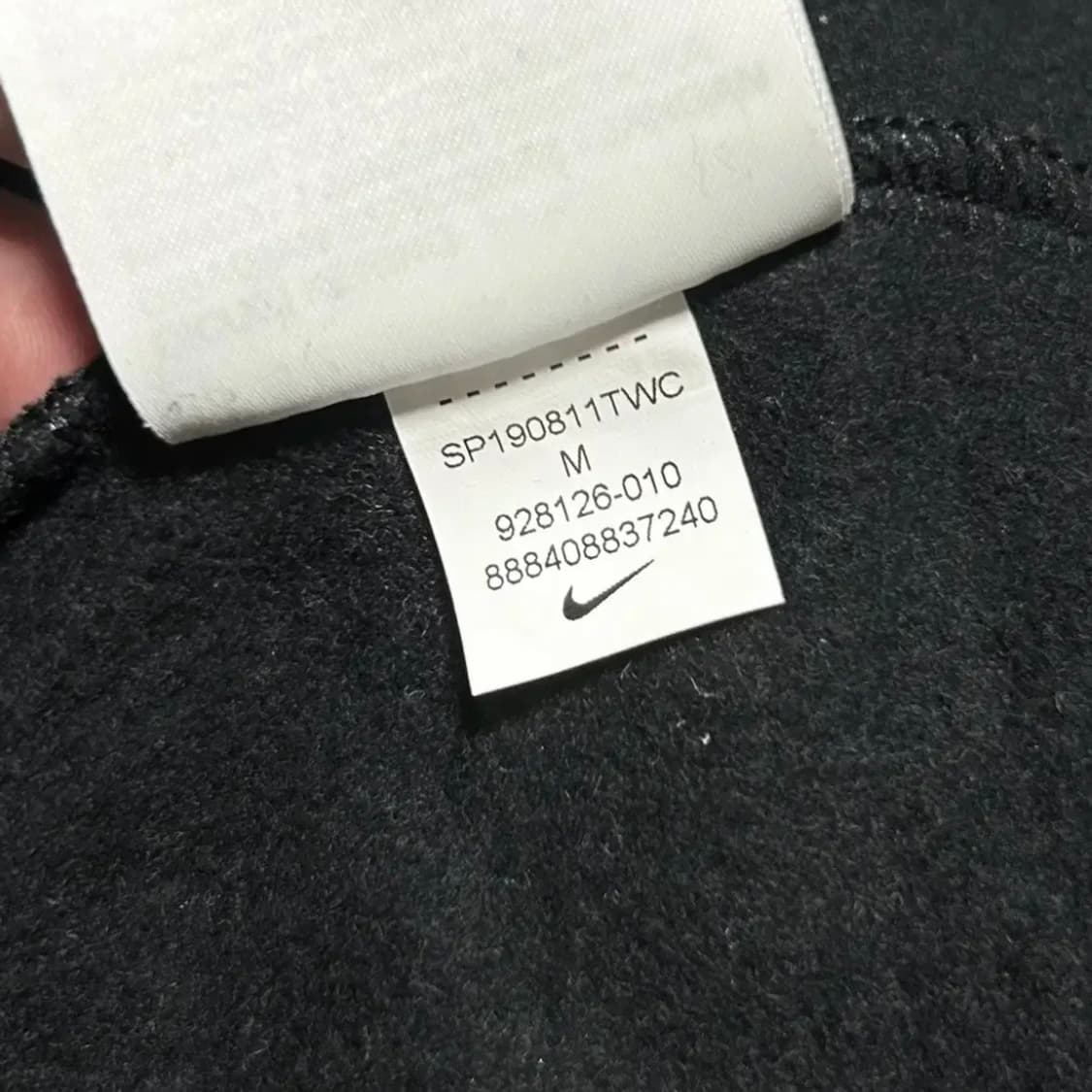 [M] Nike 나이키 블랙 퓨츄라 기모 코튼 집업 상품이미지6