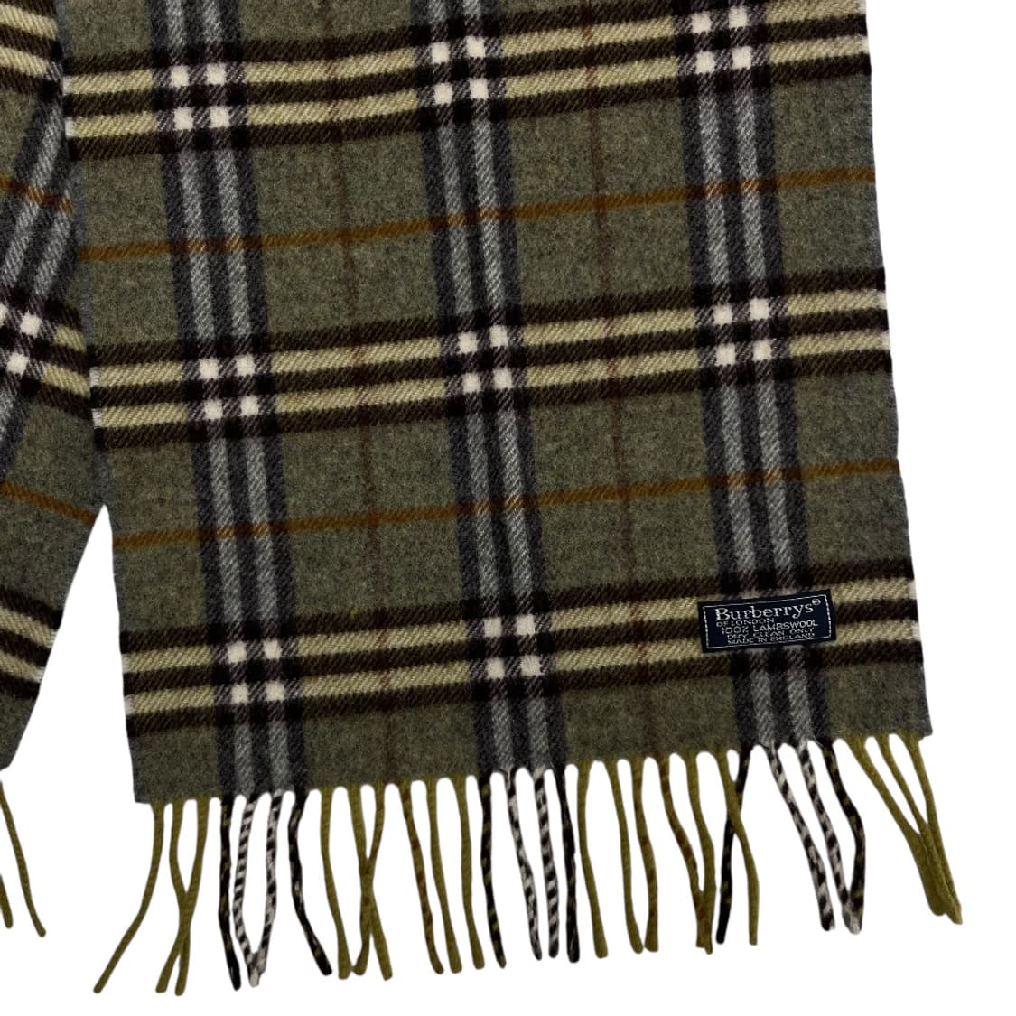 버버리 그린 노바체크 램스울 머플러 상품이미지5