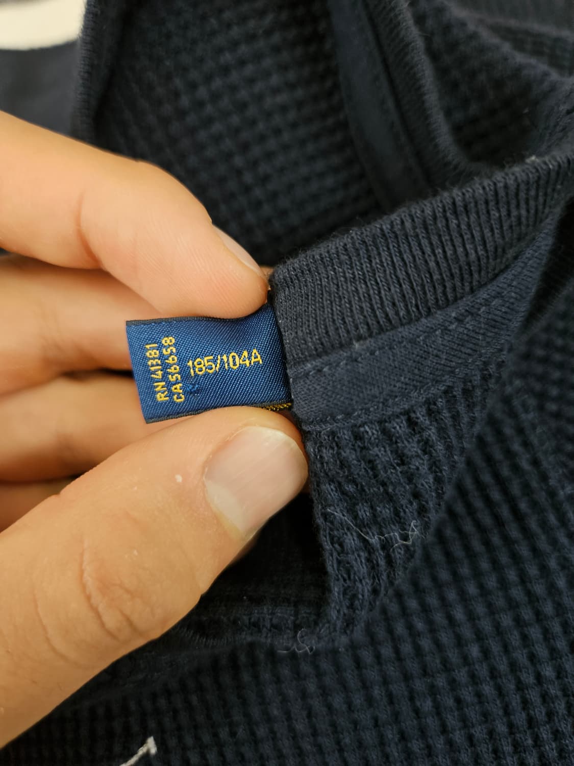 폴로 랄프로렌 네이비 와플셔츠 급처 상품이미지8