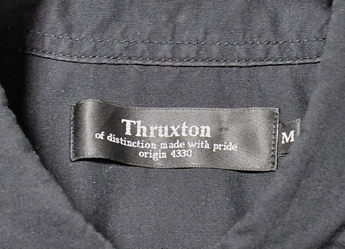 [M] Thruxton 블랙 워크 셔츠 (자수 포인트/스냅 버튼) 상품이미지4
