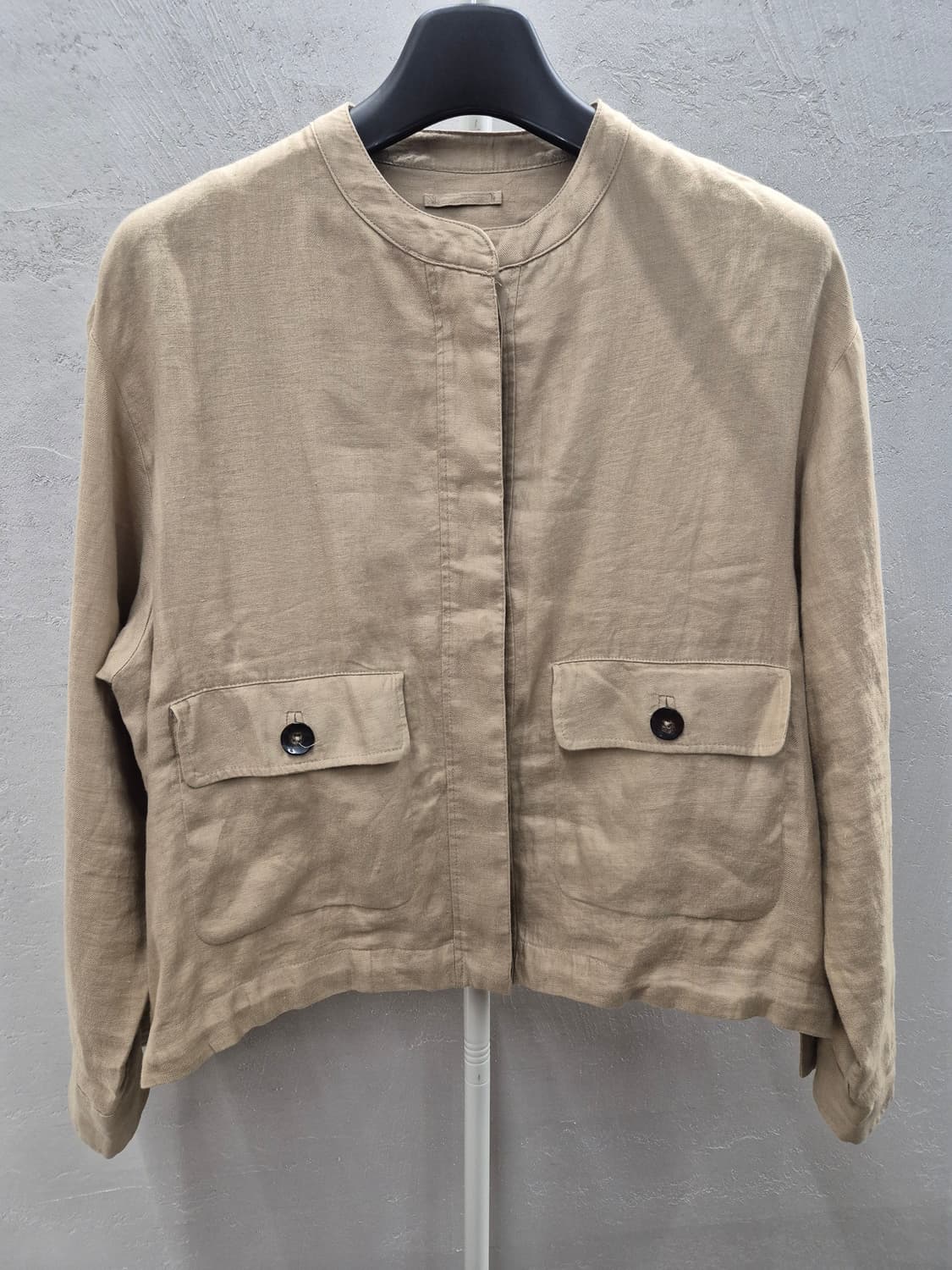 Massimo Dutti 베이지 리넨 자켓 L 상품이미지2