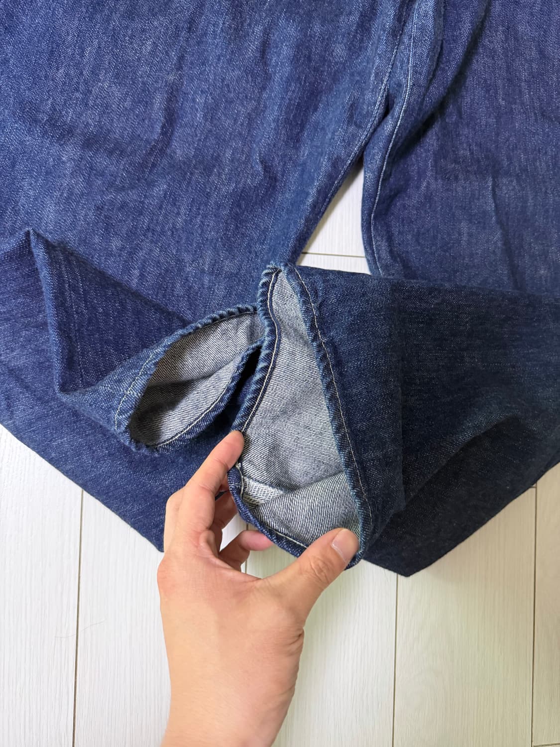 마티앤선즈 24fw 베기 데님 팬츠 상품이미지4