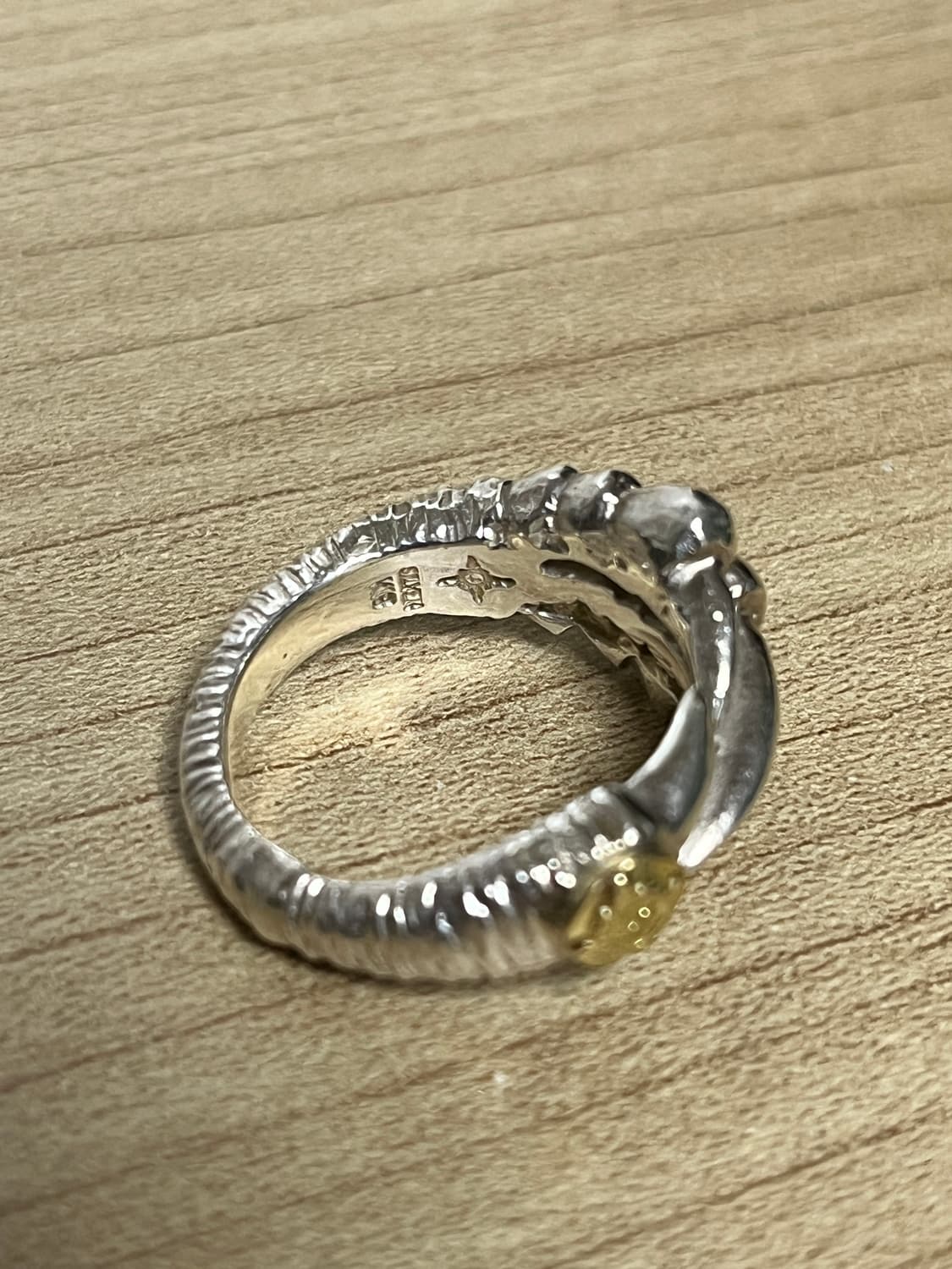 First Arrows Silver Ring with K18 상품이미지3