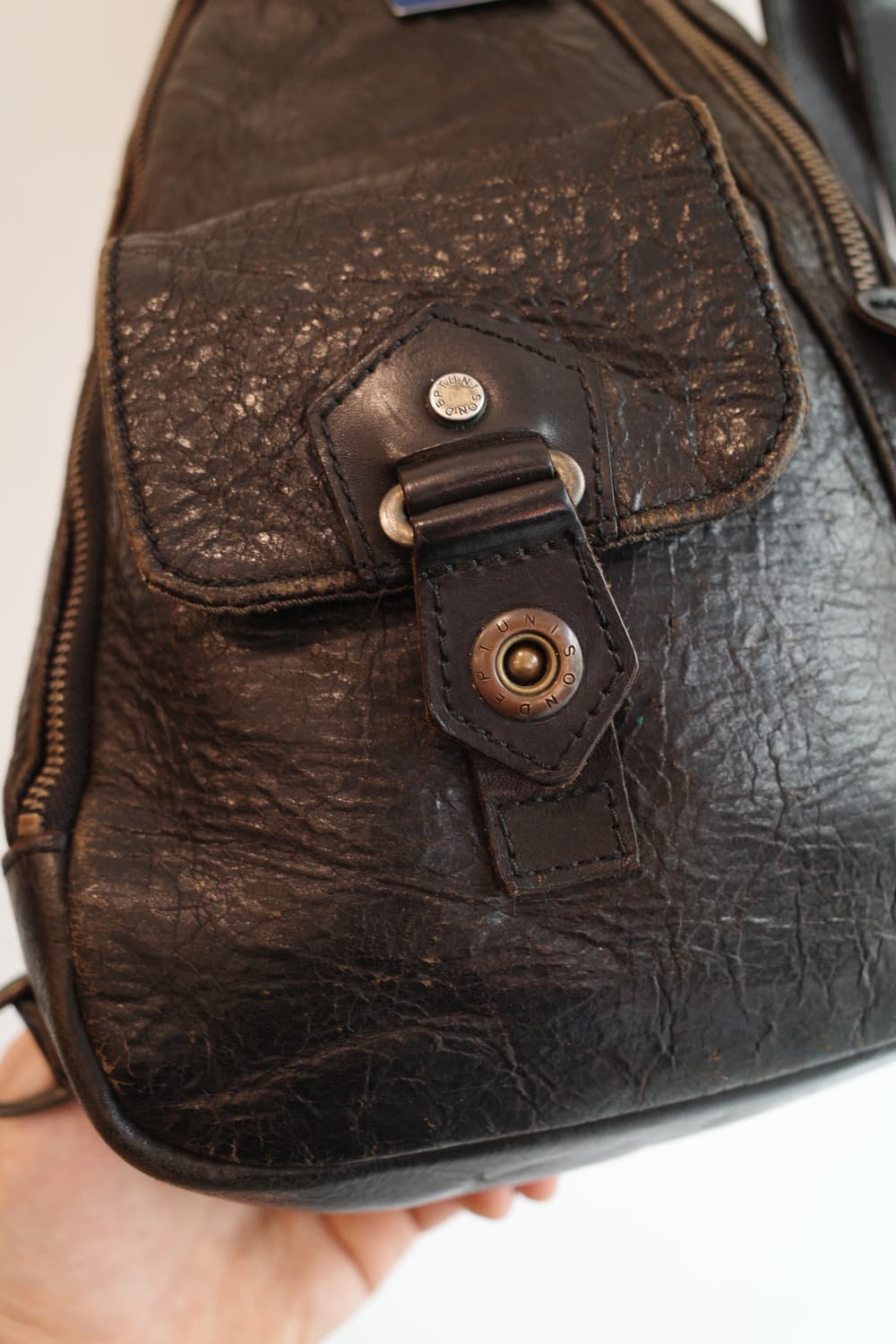 Japan brand 리얼레더 유틸리티 백 상품이미지3