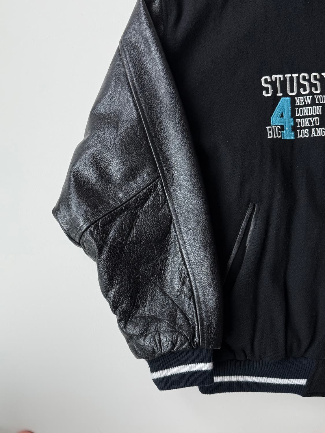 90s 스투시 BIG4 바시티 자켓 상품이미지5