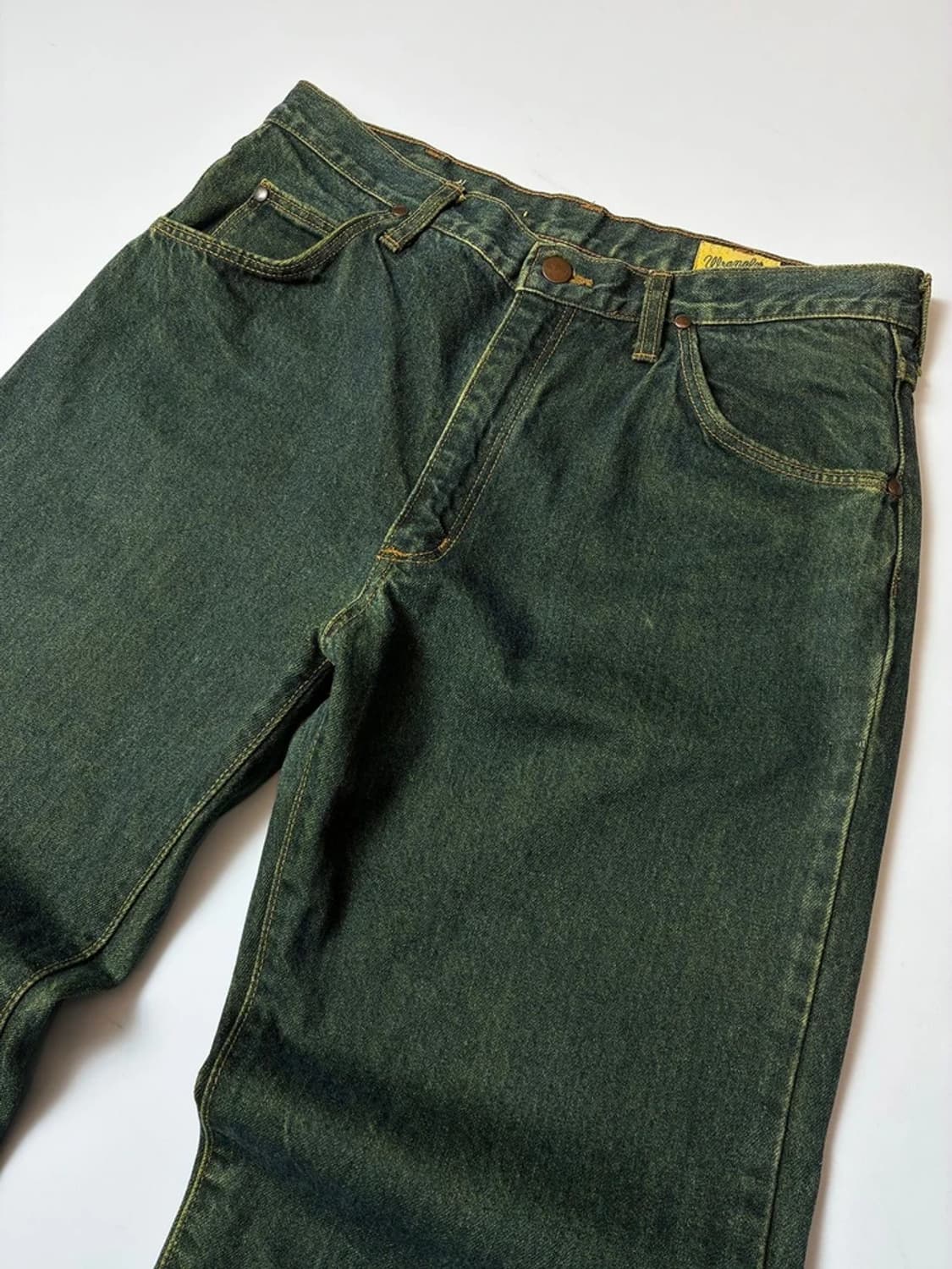 랭글러 00's 딥그린 워싱 데님 팬츠 PN8234 상품이미지2