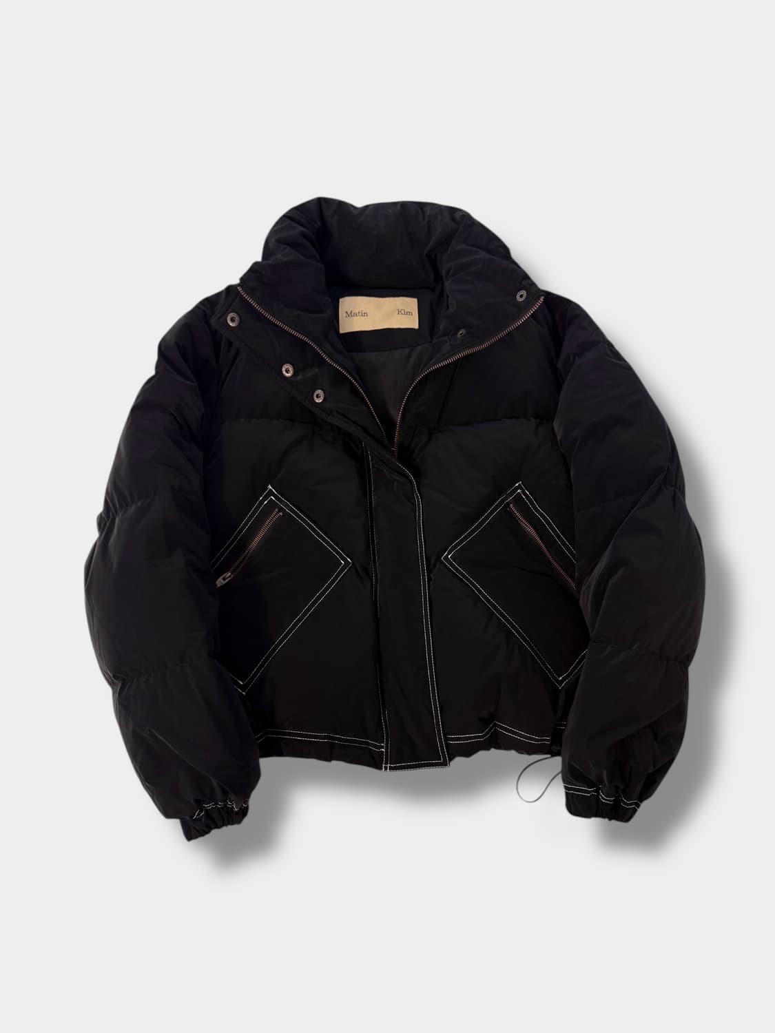 마뗑킴 스티치 코팅 다운 패딩 상품이미지4