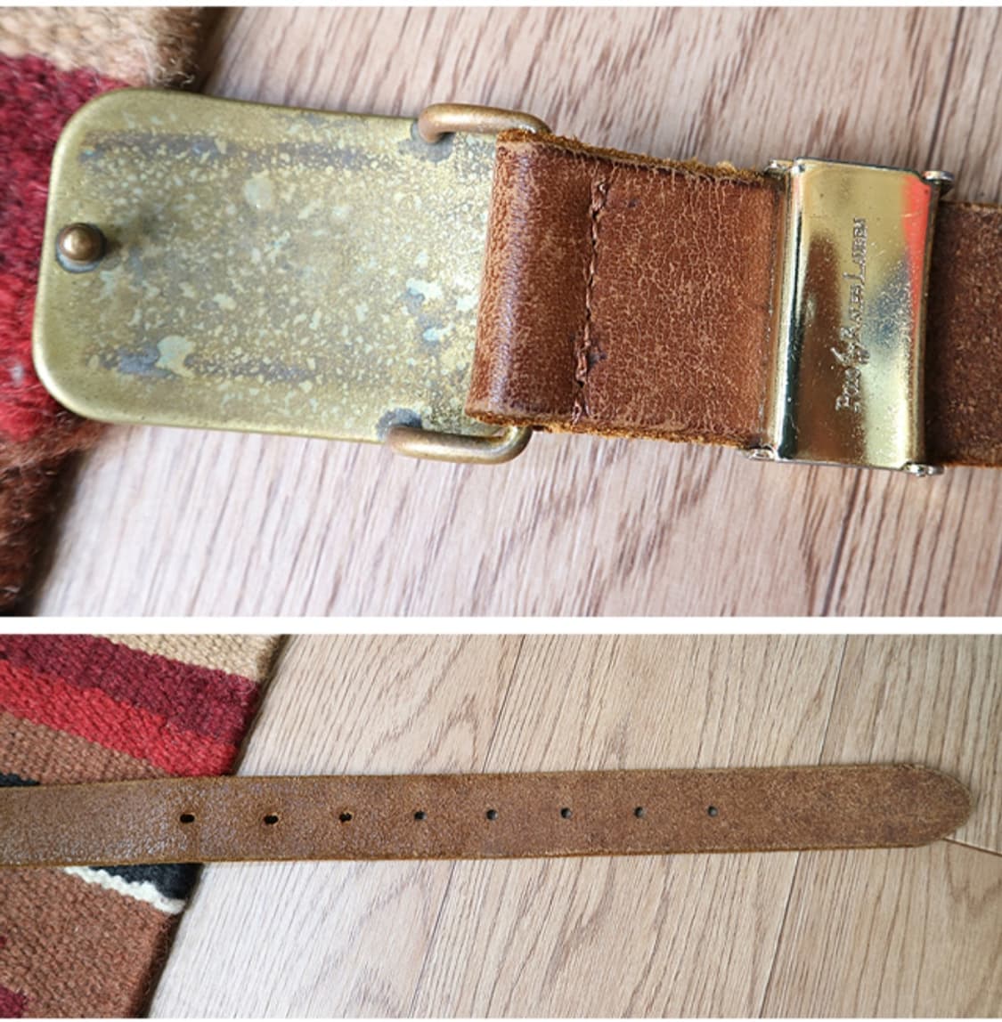 polo ralph lauren 폴로 랄프로렌 빈티지 가죽 벨트  

 상품이미지6