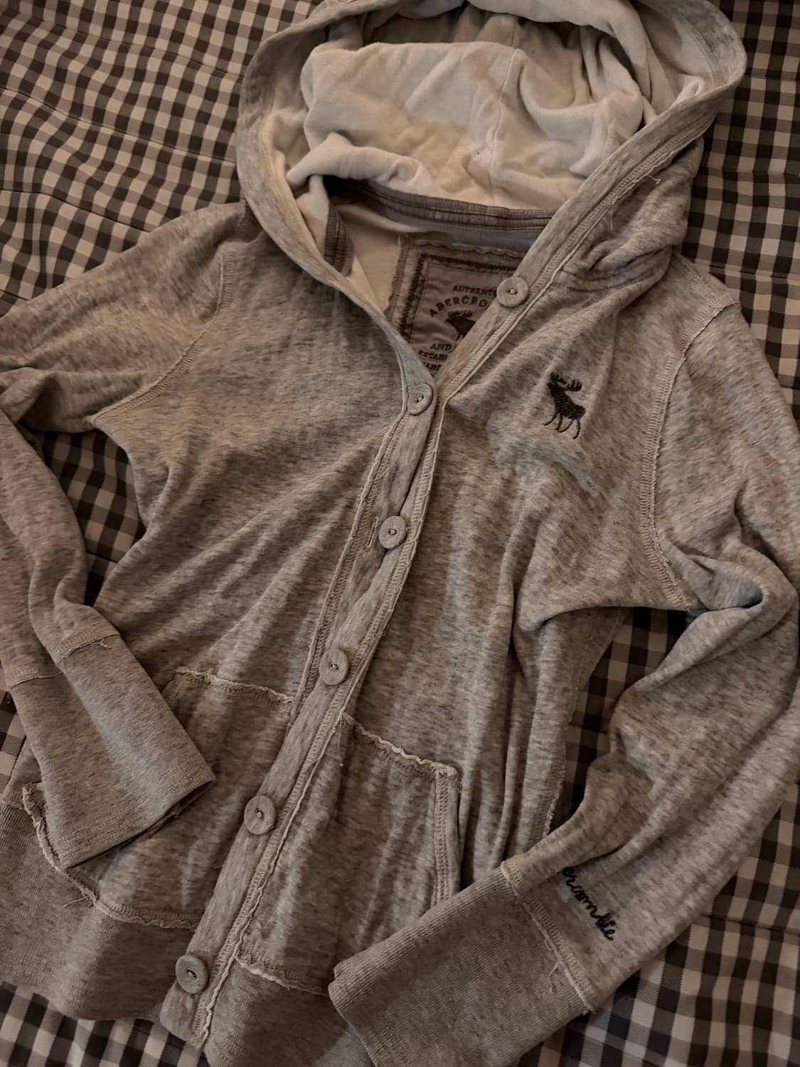 아베크롬비 집업 딱붙핏 (단추) 상품이미지3