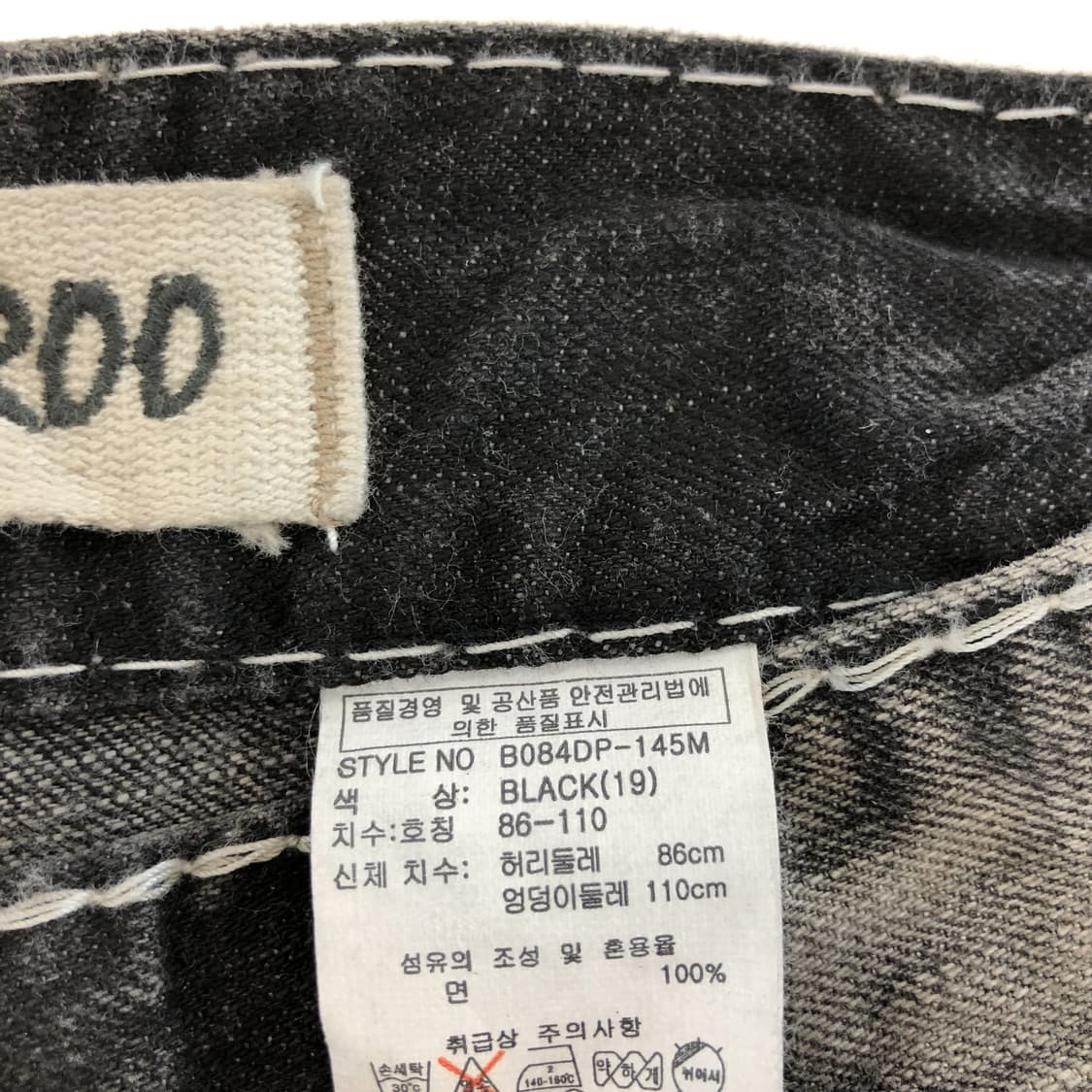 버커루 오리지널 워시드 데님진 34 인치 상품이미지6