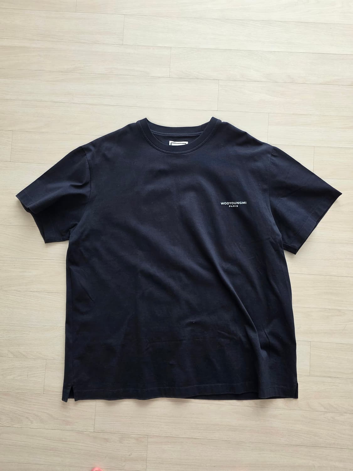 우영미 22ss 플라워 로고 네이비 48 상품이미지3