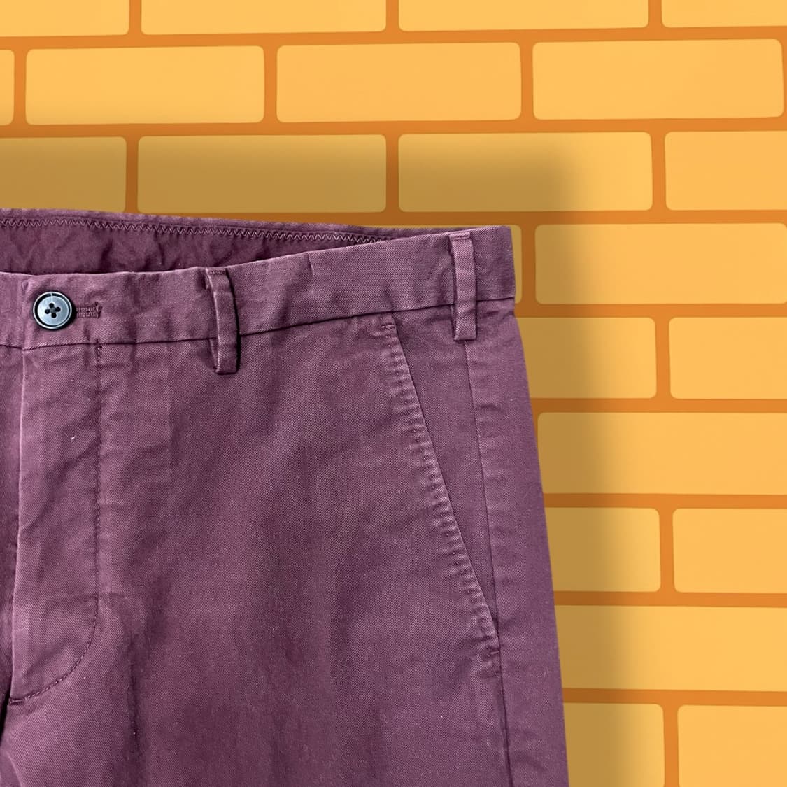 유니클로 와인 코튼 팬츠 (34) 상품이미지3