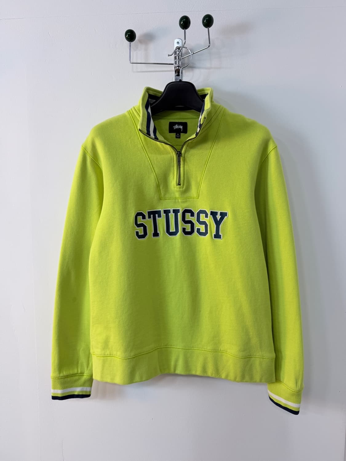 스투시 스펠아웃 로고 반집업 맨투맨  상품이미지2