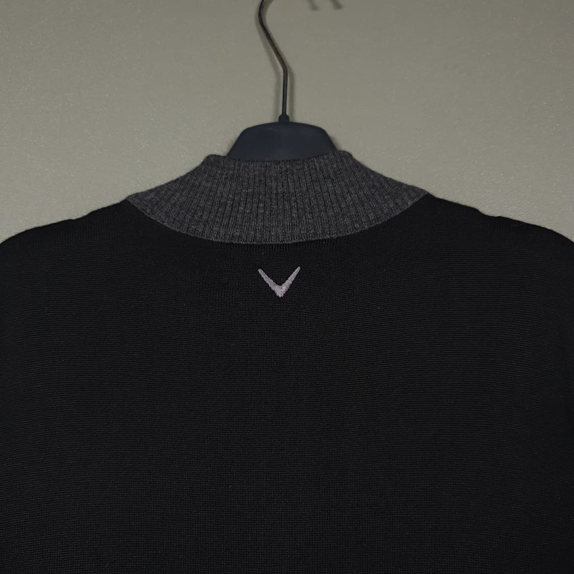 105 (XL) 캘러웨이 골프 고급 울 모 니트 집업 베스트 조끼 블랙 상품이미지9