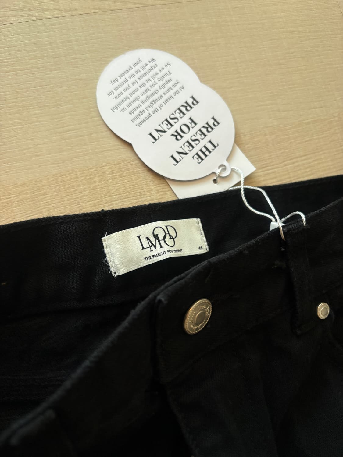 엘무드 플레어 팬츠 블랙 새상품 46 상품이미지6