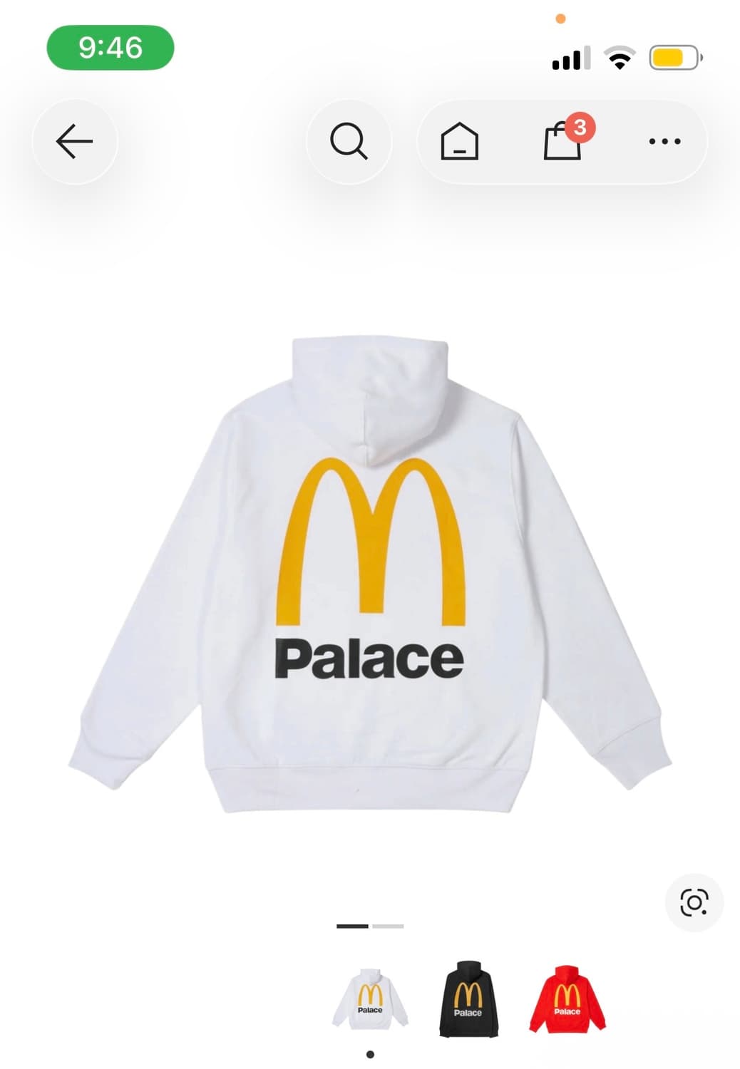 팔라스 맥도날드 후드티 m 화이트 새상품 상품이미지1