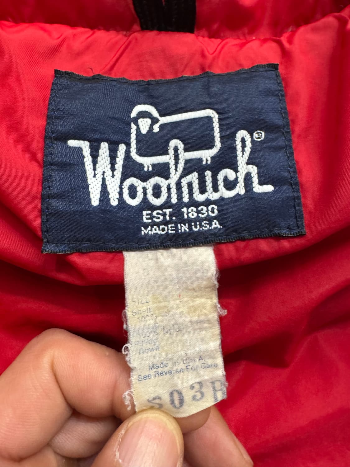 90s 울리치 다운 패딩 made in usa 상품이미지7