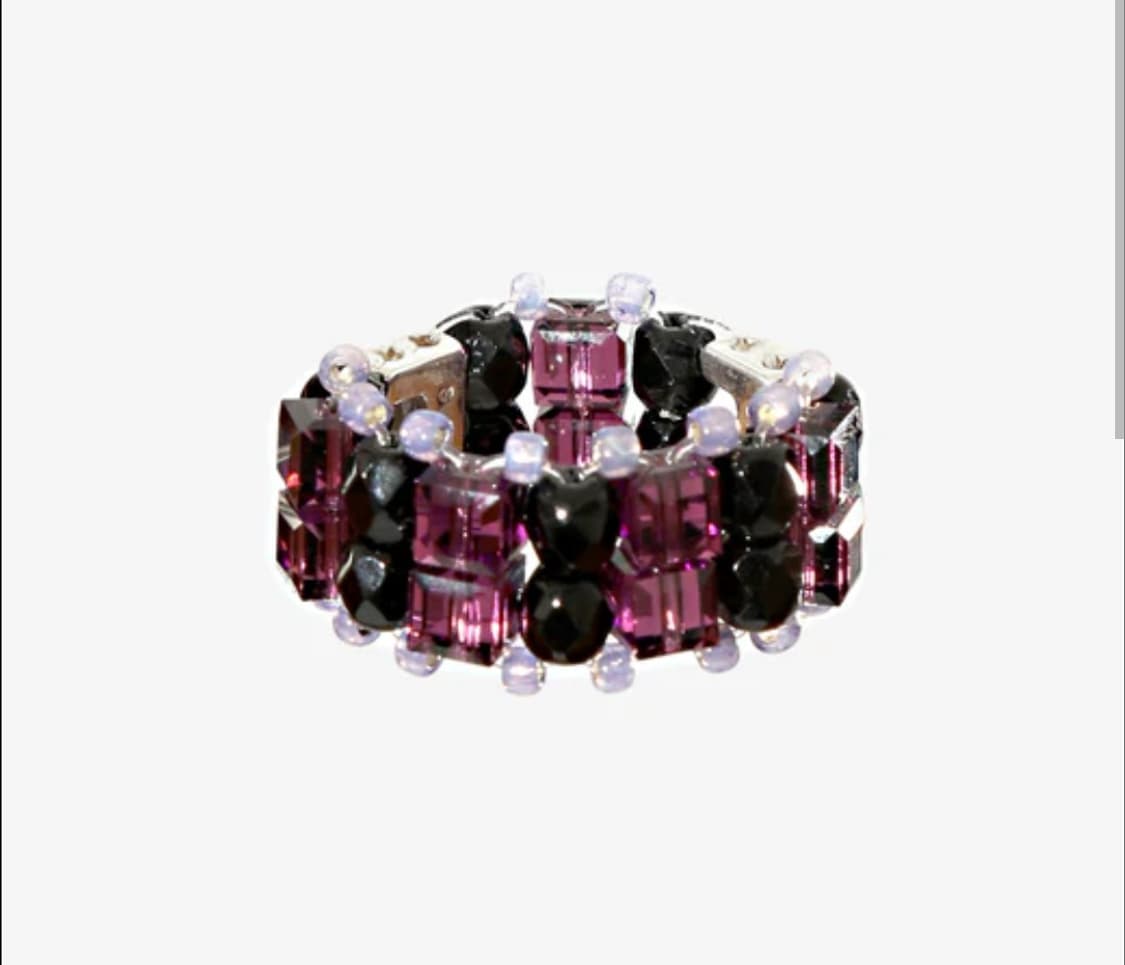 [NEEDLES x TIE A KNOT] 크리스탈 비즈 더블링 16호 상품이미지3