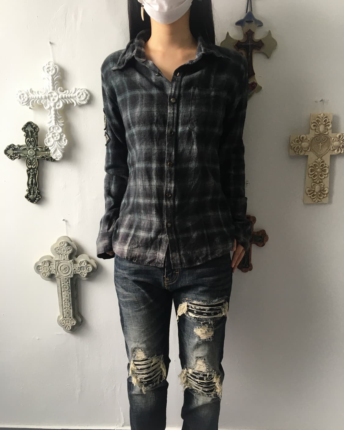 Check pattern shirt 상품이미지6