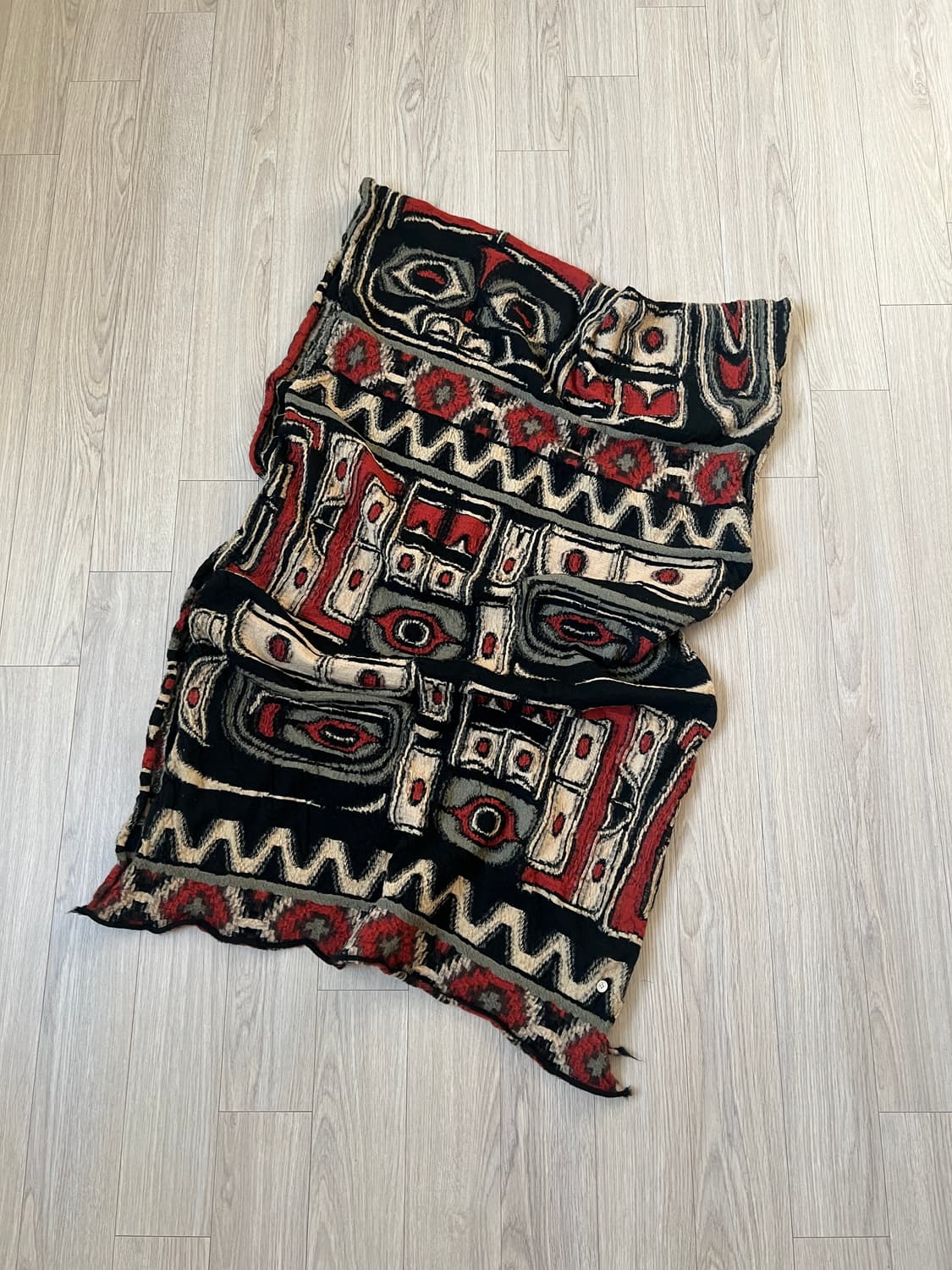 (새상품) 캐피탈 펠티드 울 알래스카 레이븐 스카프 오렌지 상품이미지2