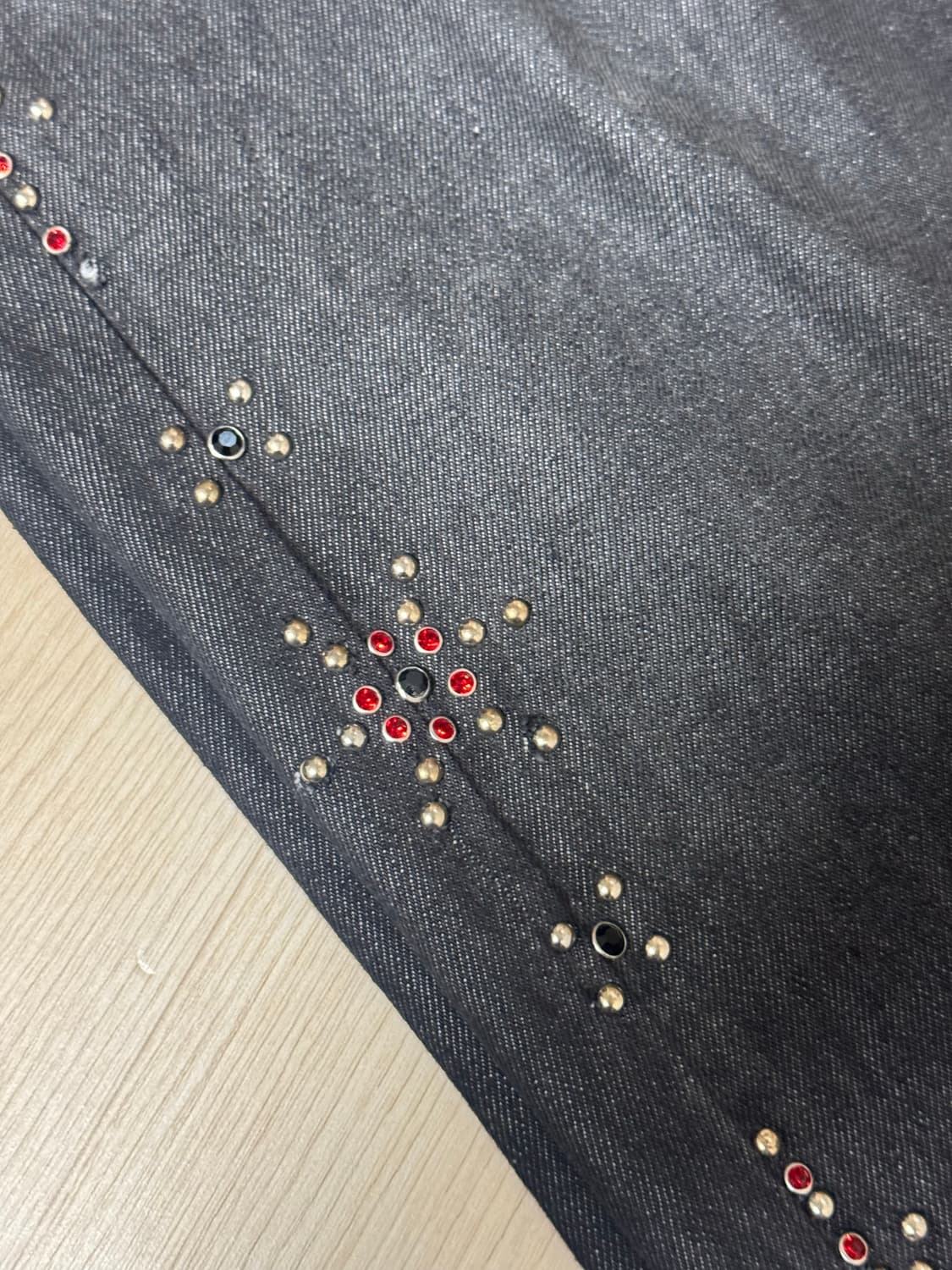 블루마블 스터드 배기 데님 팬츠 31 (나혼산 키 착용) 상품이미지5