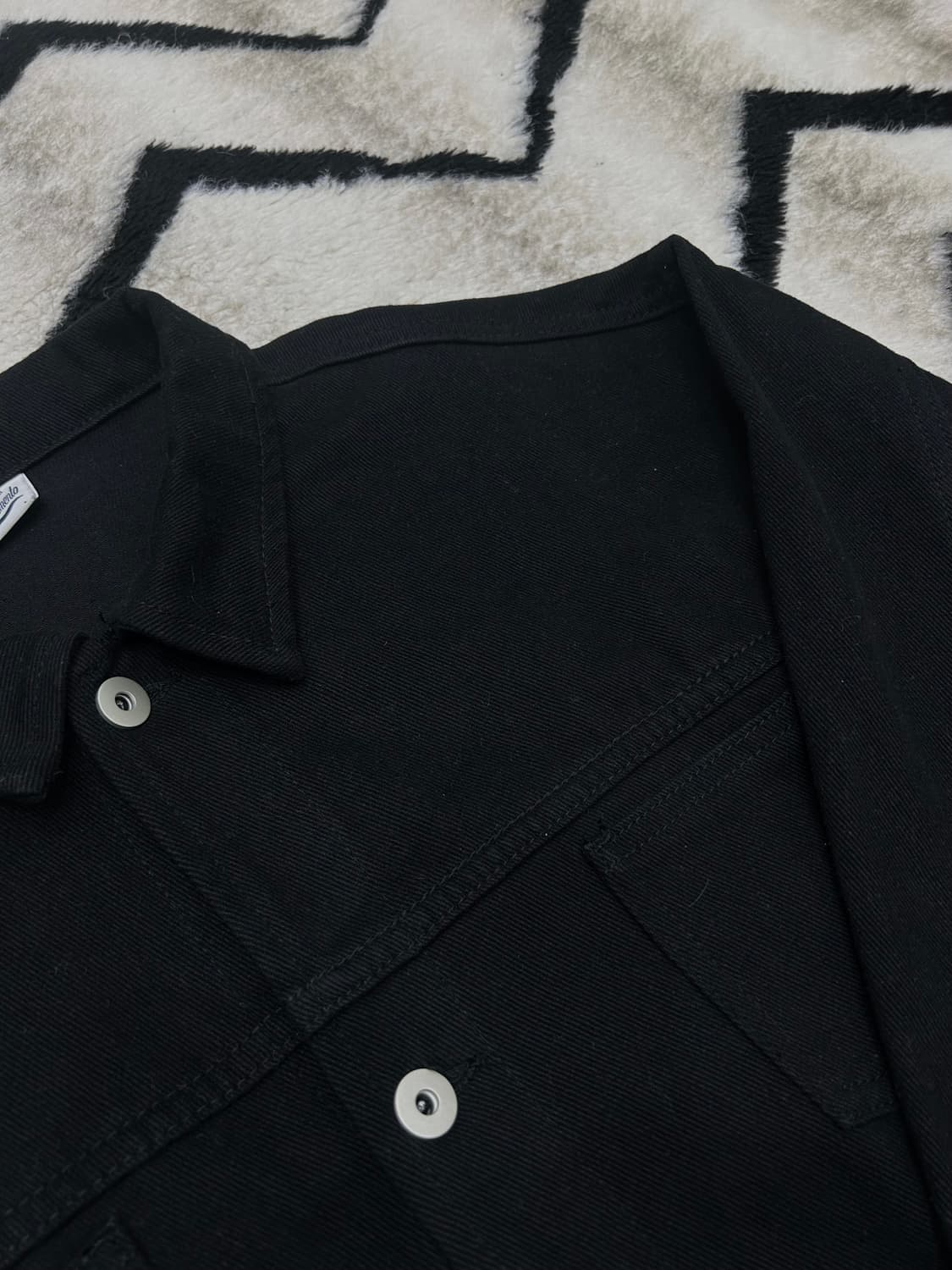 [L]파르티멘토 투포켓 데님 트러커 자켓/블랙 상품이미지1