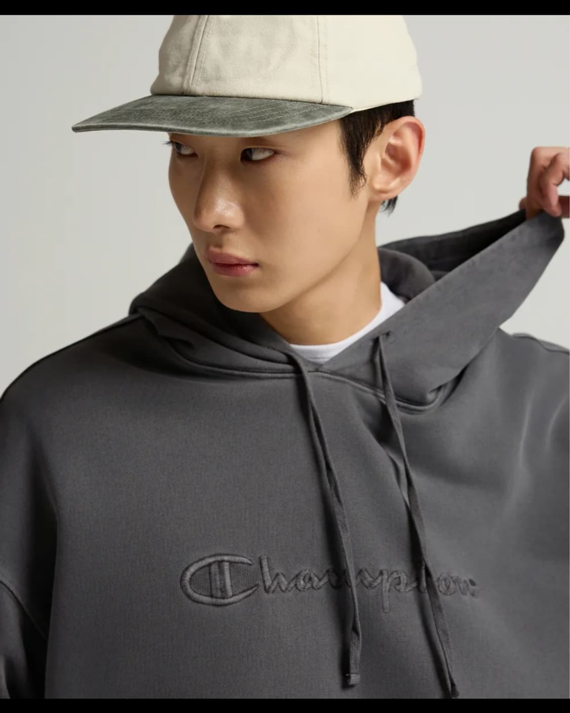 챔피온 빅로고 피그먼트 오버핏 후드 상품이미지1