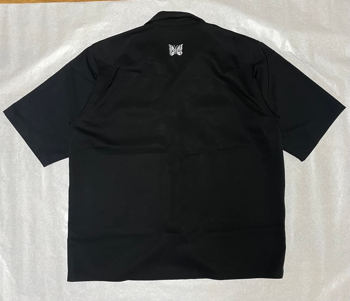 니들스 나비 자수 반팔 셔츠 블랙 L size 상품이미지2