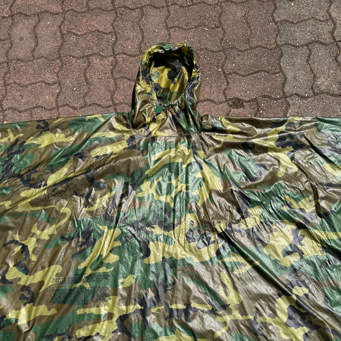 US Army 미군 우드랜드 레인기어 판초 우의 상품이미지3