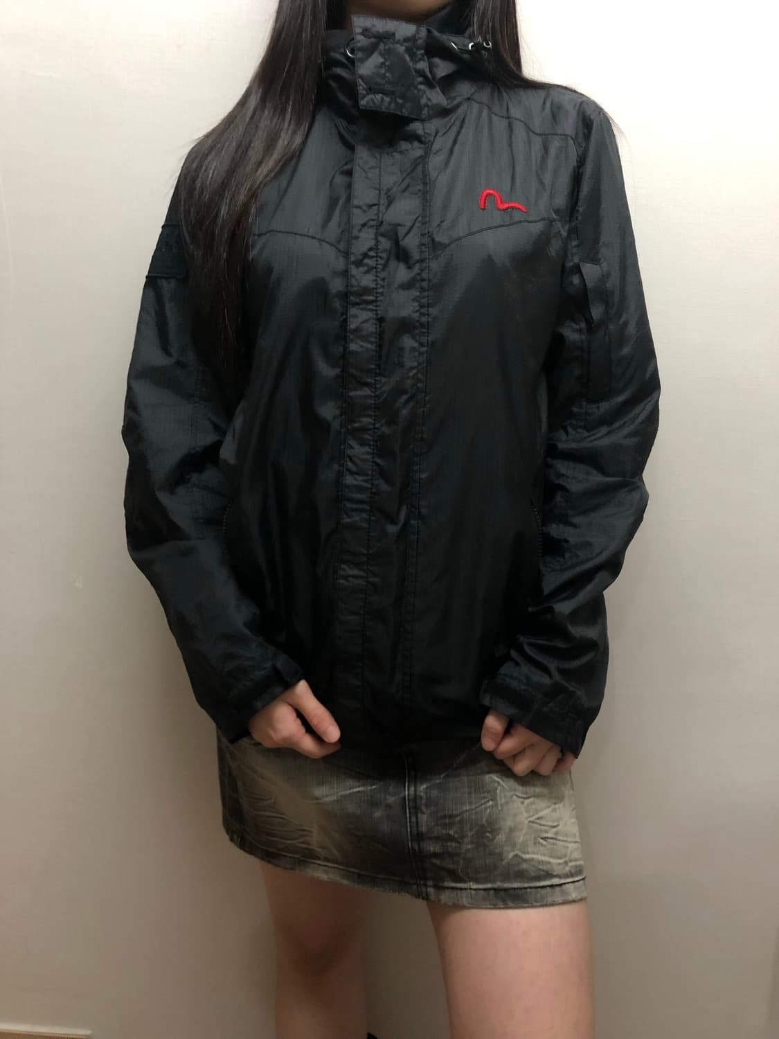 빈티지 에비수 블랙 바람막이 상품이미지7