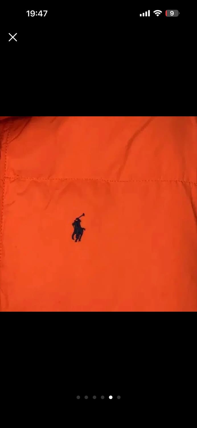 폴로 오렌지 패딩 상품이미지5