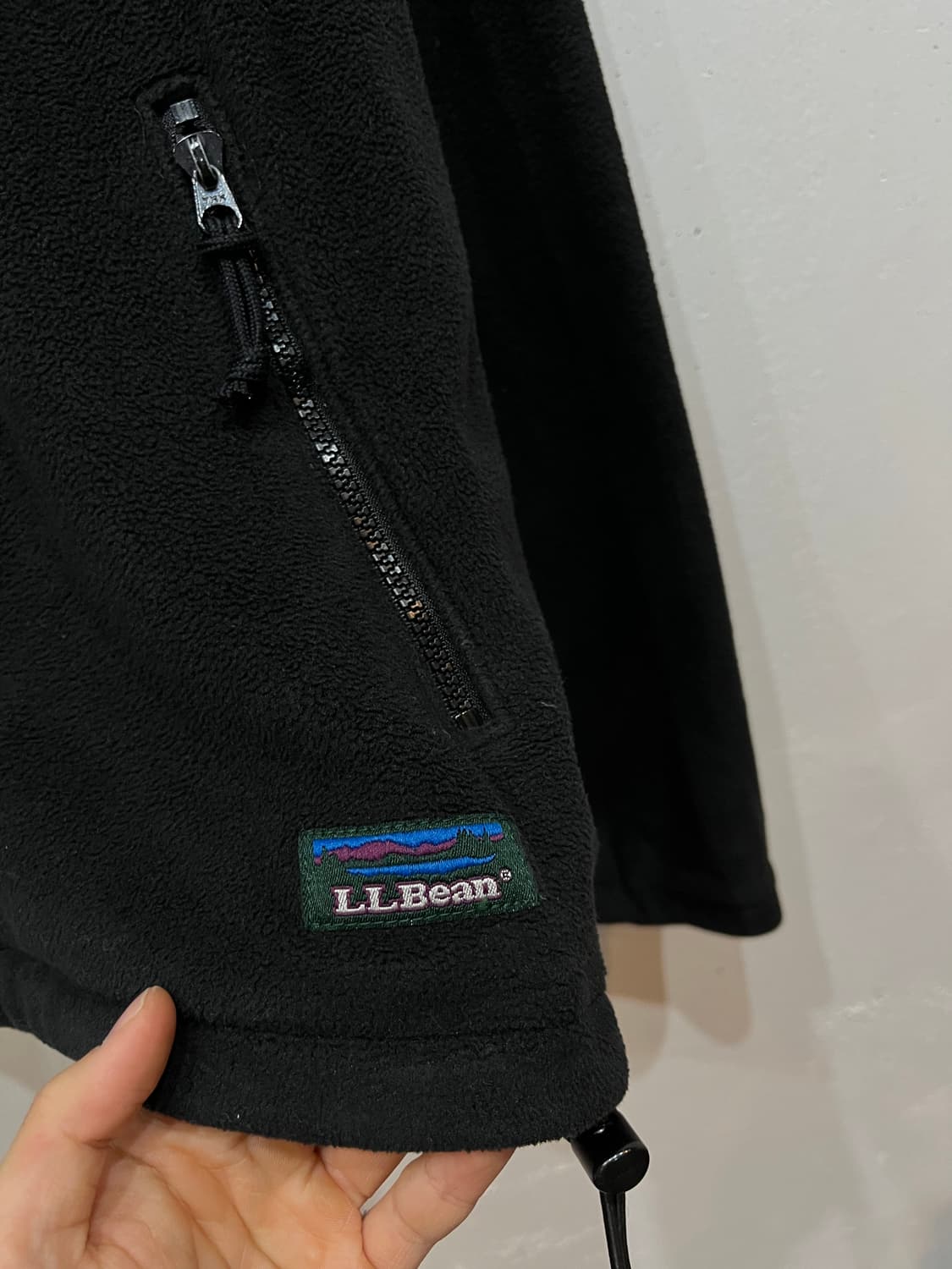 80~90s 엘엘빈 폴라텍 플리스 자켓 블랙  상품이미지2