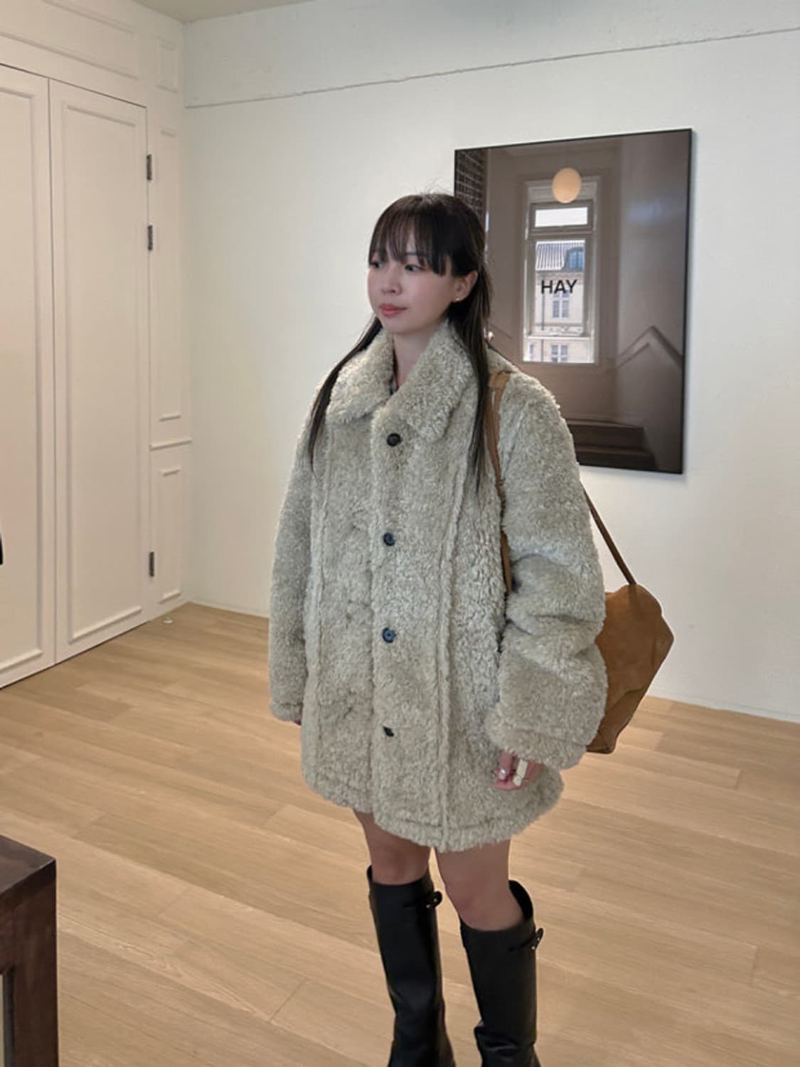 아우로 시어링 퍼코트 상품이미지1