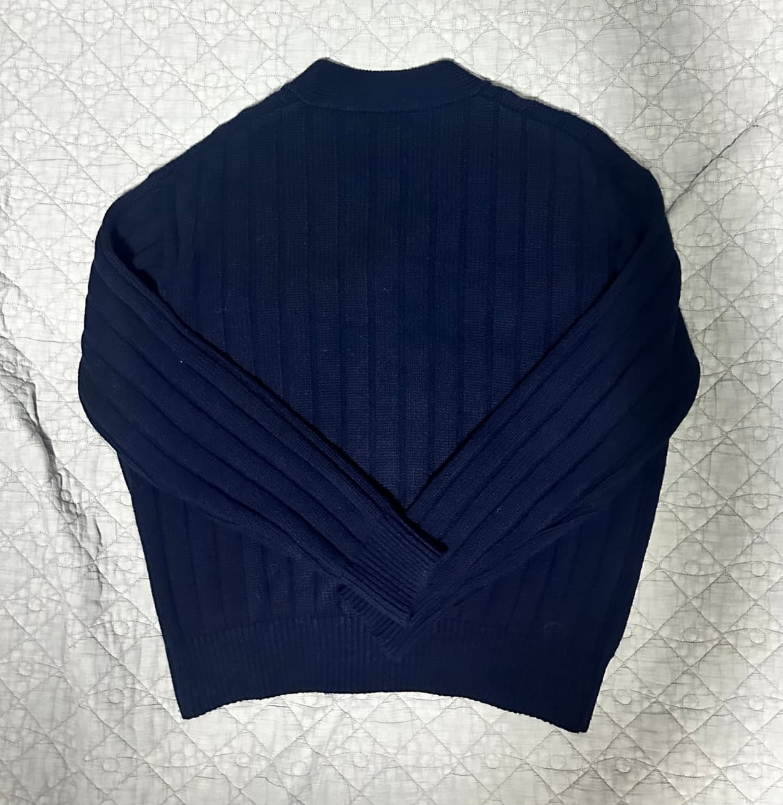 모마디자인 골지 크롭가디건/다크네이비/48 상품이미지6