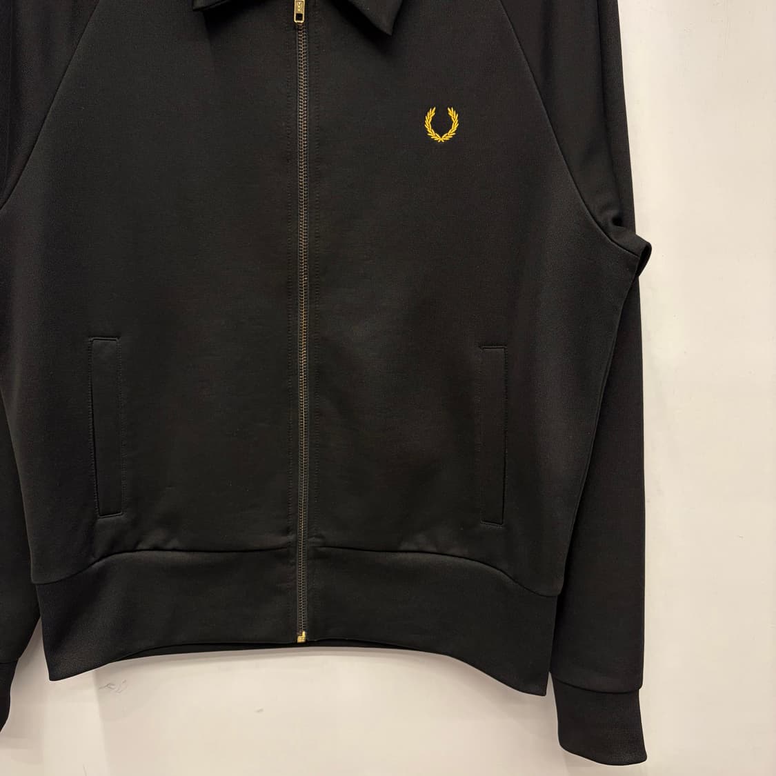 프레드페리 X 마일즈케인 블랙 트리코트 트랙 자켓 M 상품이미지3