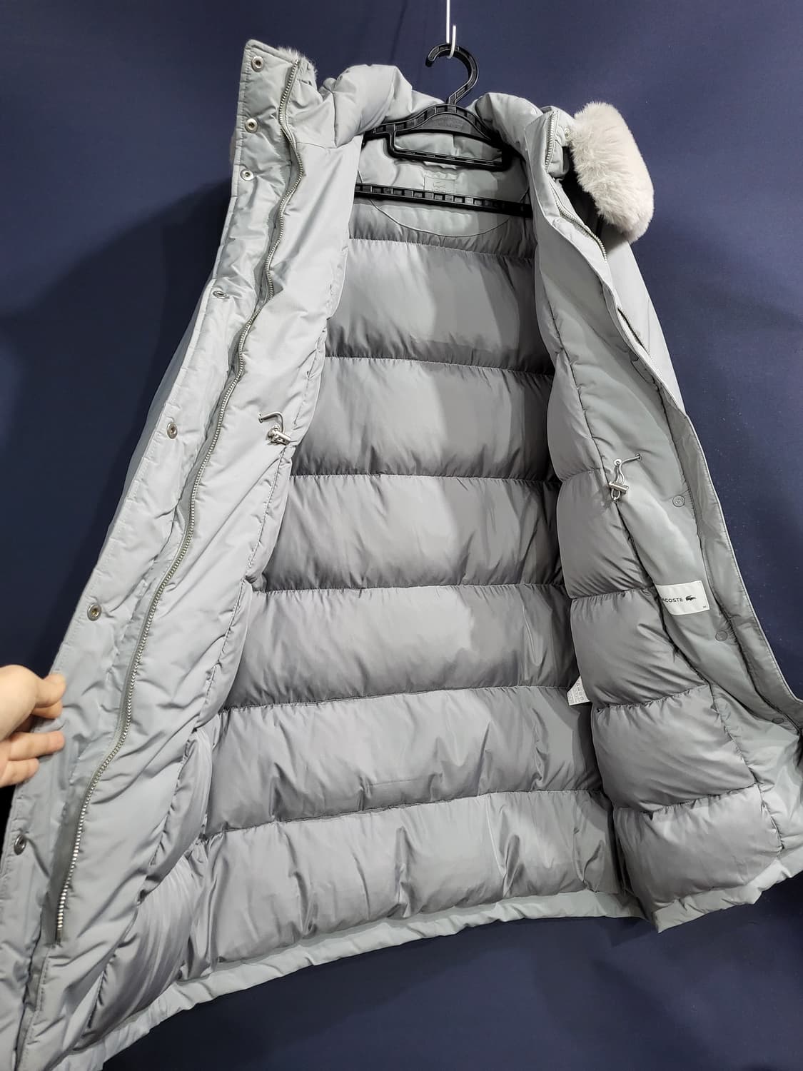 라코스테 퍼 구스다운 롱패딩 상품이미지5
