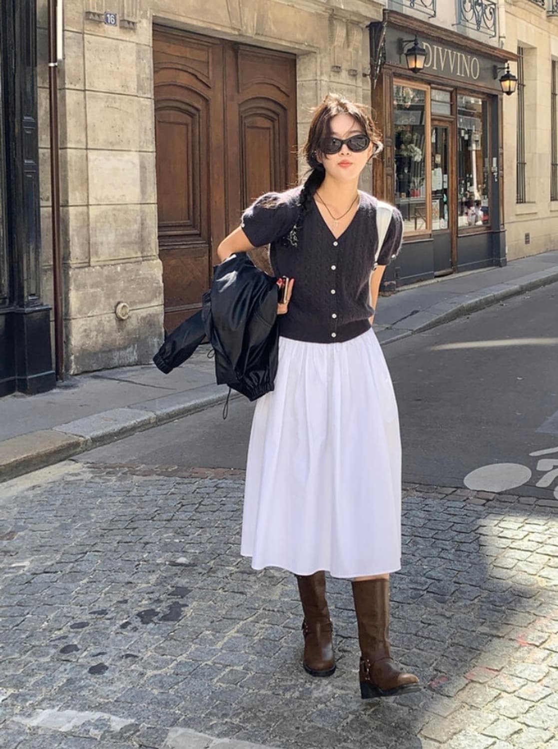 바이커 버클 미들 부츠 브라운 235 정말 예뻐요! 상품이미지2